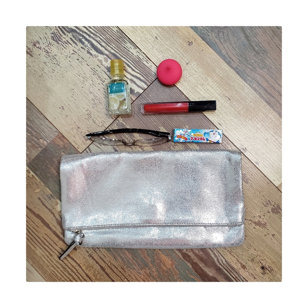 NWOT Clutch Fold Over Handbag Cosmetic Case Purse
